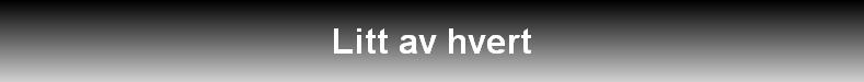 Litt av hvert